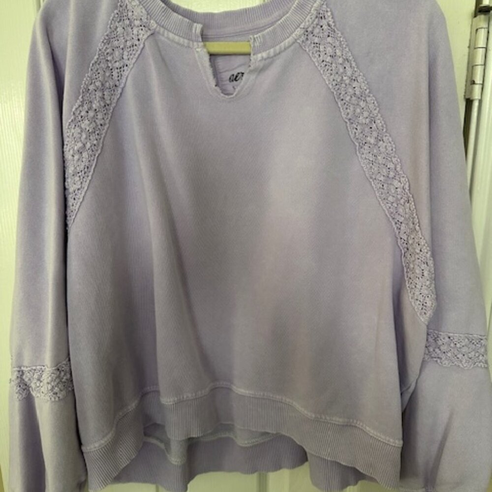 aerie cropped sweatshirt